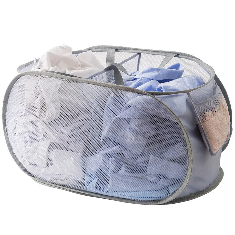 Cesto de Lavanderia e Armazenamento de Roupa Dobrável