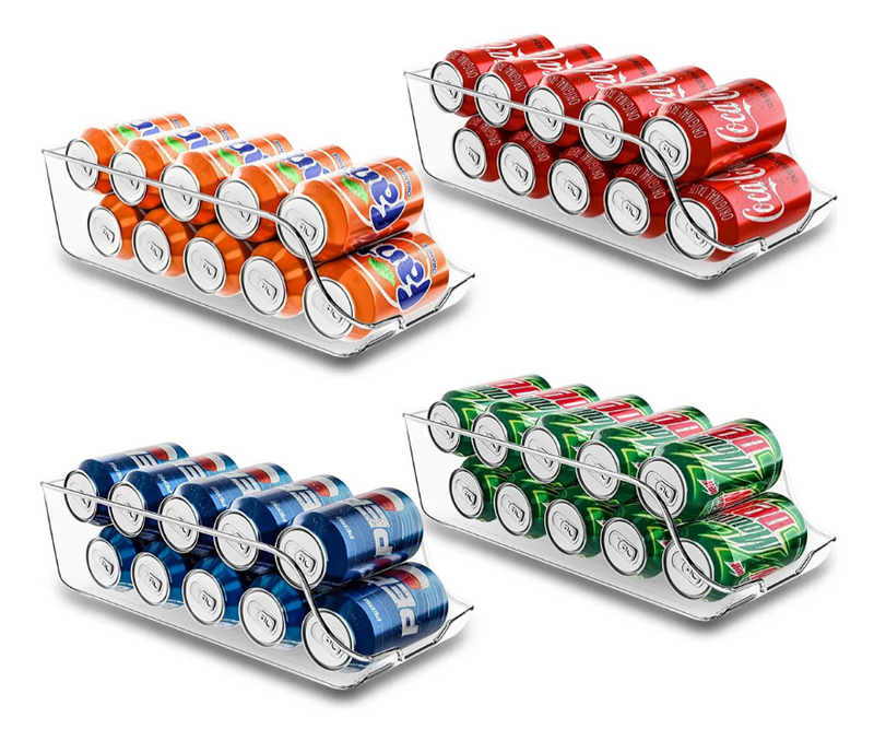 Estante de Armazenamento de Latas e Bebidas